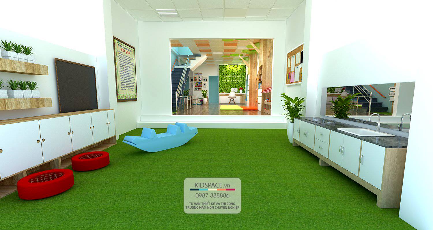 Thiết kế không gian cho trẻ mầm non đẹp nhất, phong cách hiện đại nhất