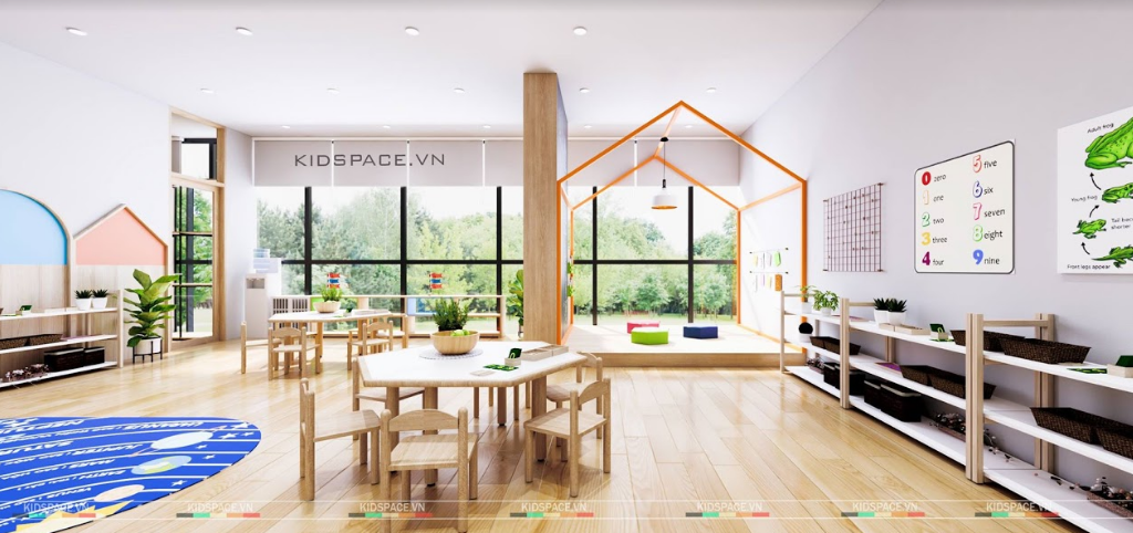 Thiết kế không gian cho trẻ mầm non đẹp nhất, phong cách hiện đại nhất
