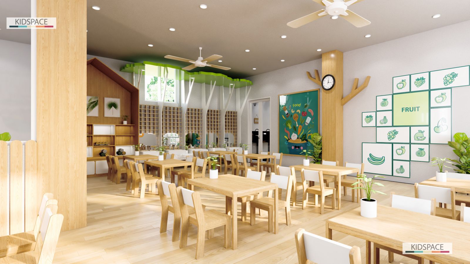 Thiết kế không gian cho trẻ mầm non đẹp nhất, phong cách hiện đại nhất