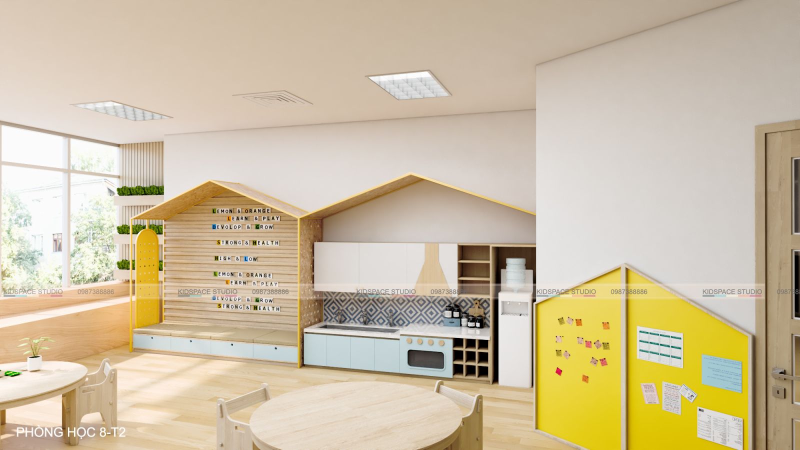 Tổng hợp các mẫu thiết kế nội thất trường mầm non đỉnh nhất 2020