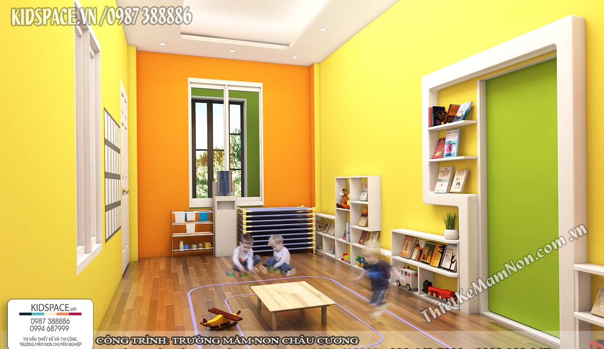 Thiết kế không gian cho trẻ mầm non đẹp nhất, phong cách hiện đại nhất