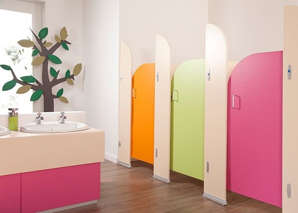 Thiết kế nhà vệ sinh trường mầm non cực kỳ chuẩn đẹp và hiện đại
