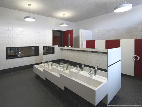 Mẫu nhà vệ sinh chuẩn đẹp, an toàn cho các trường mầm non