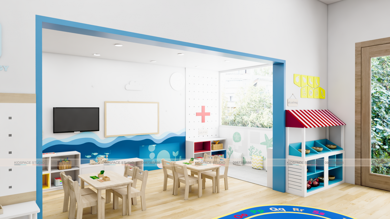 Tổng hợp các mẫu thiết kế nội thất trường mầm non đỉnh nhất 2020