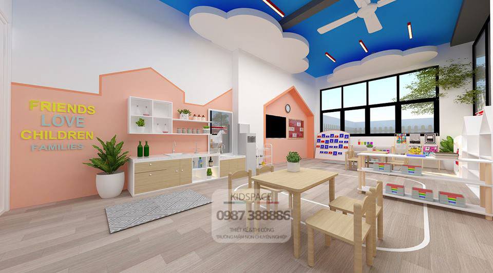 Bí kíp lựa chọn sơn trong thiết kế nội thất trường mầm non