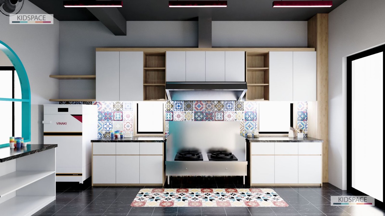 5 mẫu thiết kế bếp ăn trường mầm non chuẩn đẹp không thể bỏ qua