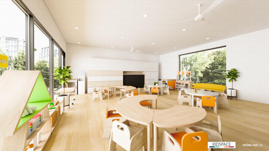 Những đòi hỏi quan trọng trong thiết kế nội thất mầm non bạn cần biết