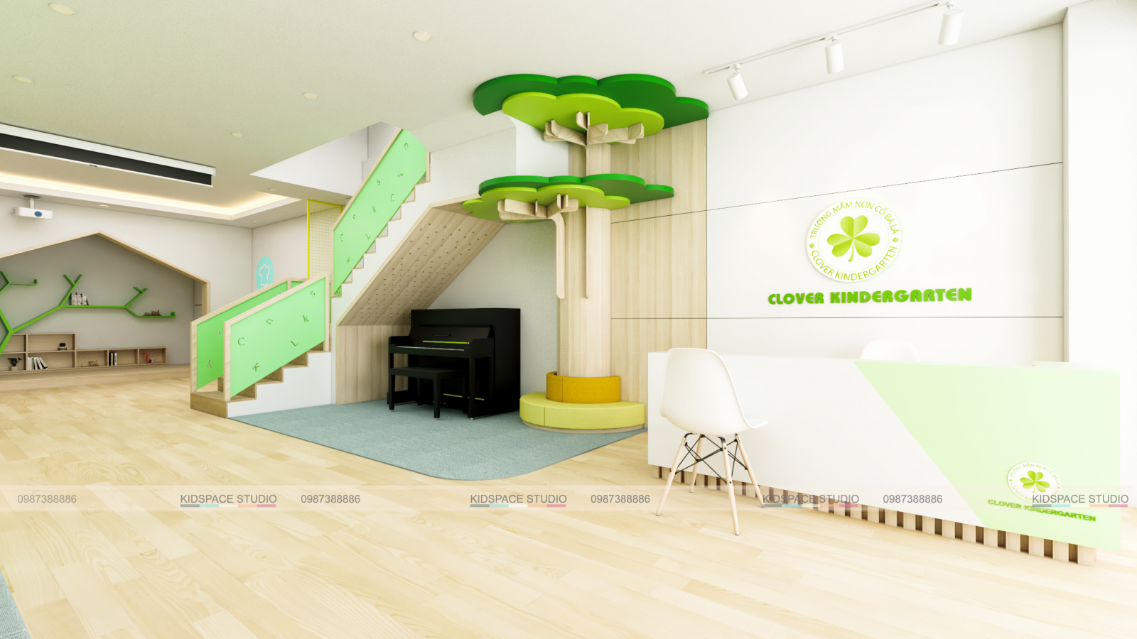 Tổng hợp các mẫu thiết kế nội thất trường mầm non đỉnh nhất 2020