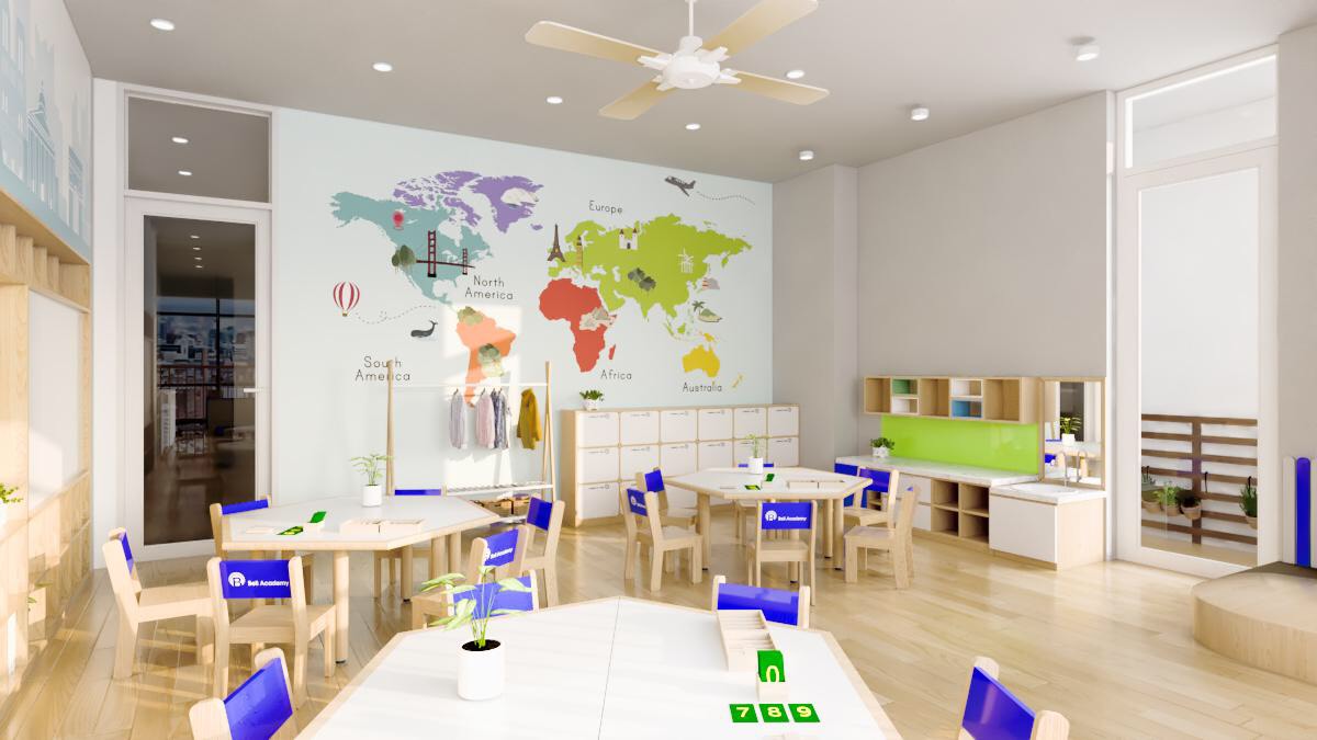 Chuyên thiết kế và thi công nội thất mầm non chất lượng nhất tại Hà Nội