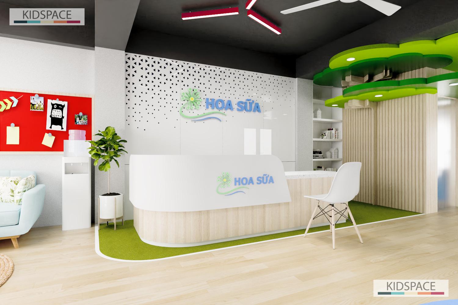Thiết kế nội thất trường mầm non Hoa Sữa