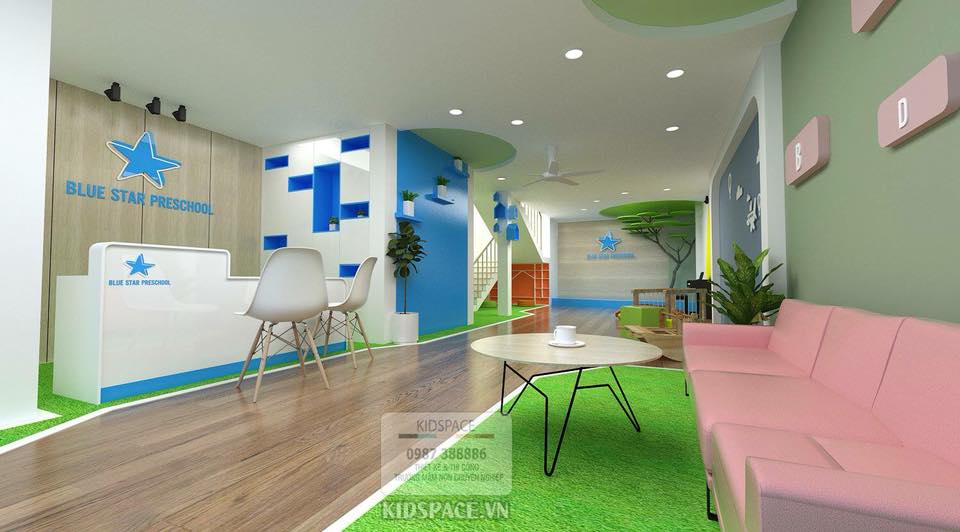 Thiết kế trường mầm non tư thục trong khu đô thị chuẩn đẹp, uy tín