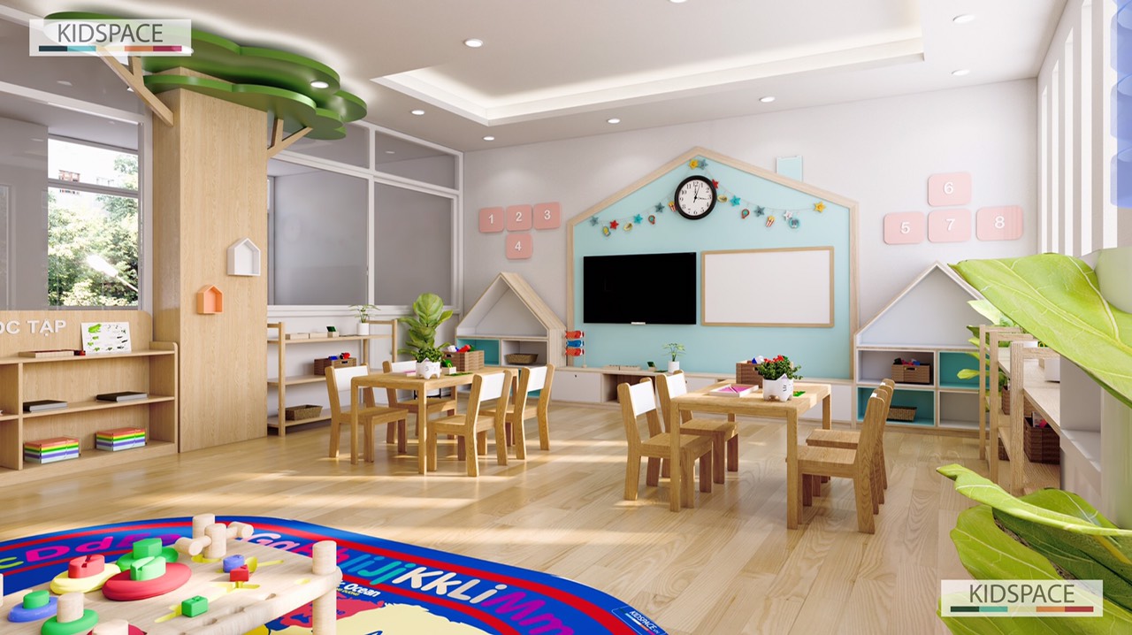 Những đòi hỏi quan trọng trong thiết kế nội thất mầm non bạn cần biết