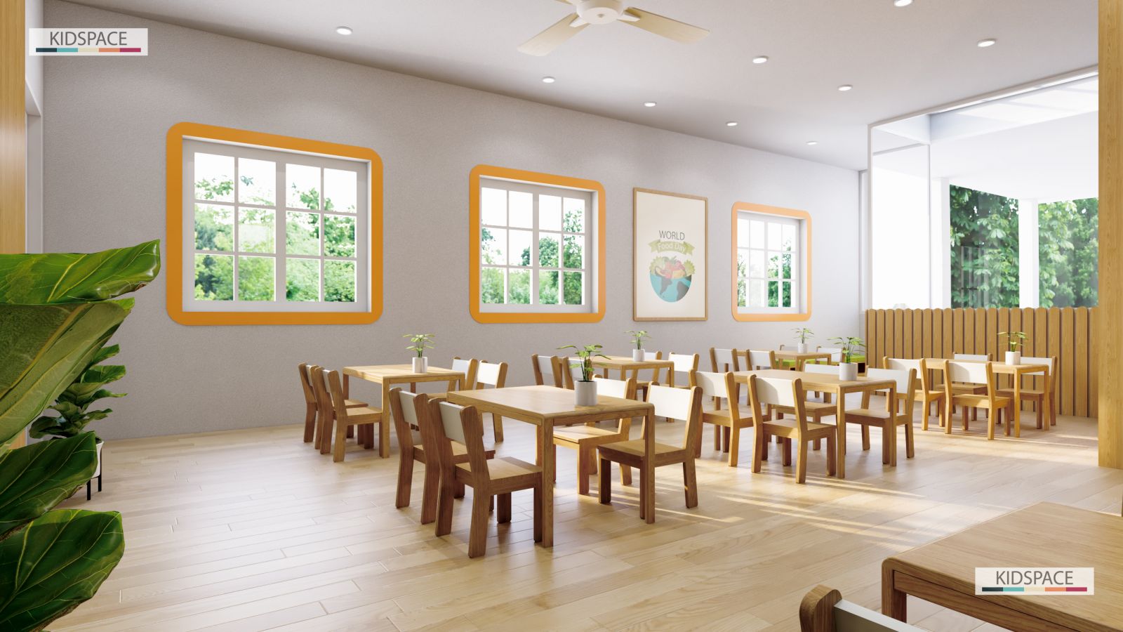 Kiến trúc trường mầm non cực kỳ bắt mắt. Nhận thiết kế kiến trúc mầm non