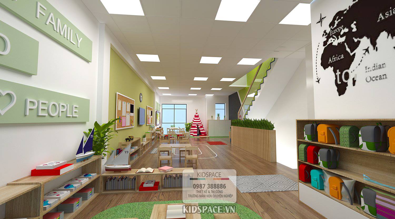 khu vực ph&ograve;ng ngủ trường mầm non