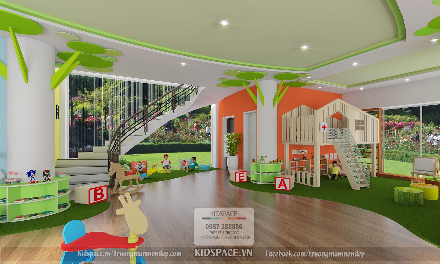 Mẫu thiết kế học viện EMI   