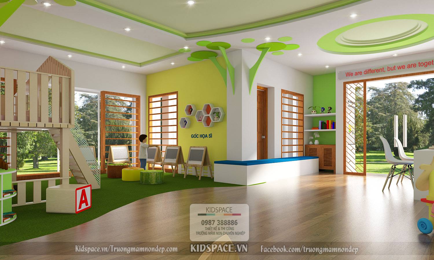 Thiết kế học viện trường mầm non ami