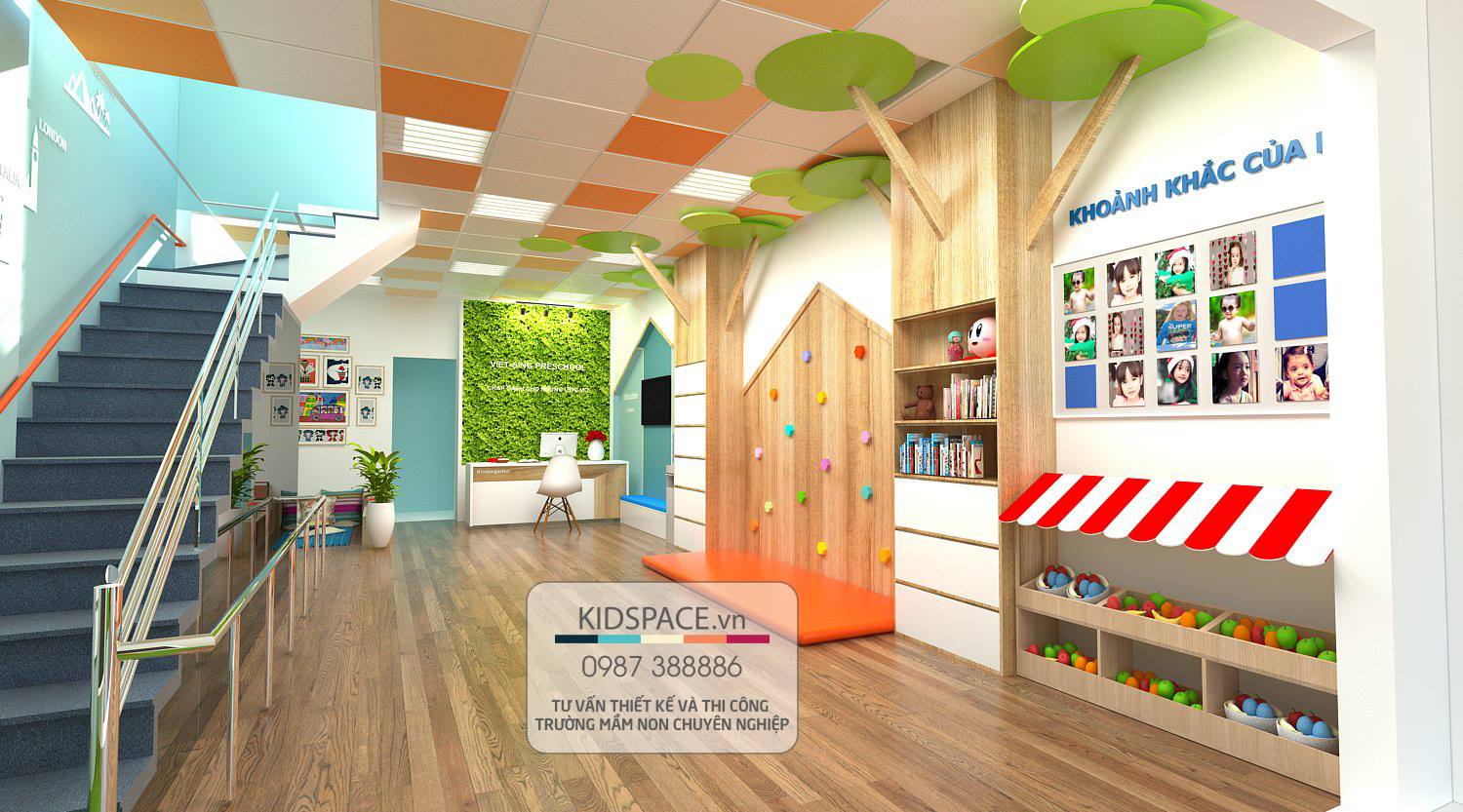 Thiết kế trường học mầm non việt sing