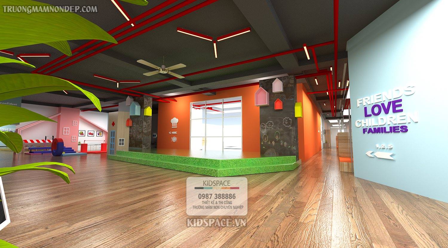 Thiết kế mầm non mia montessori