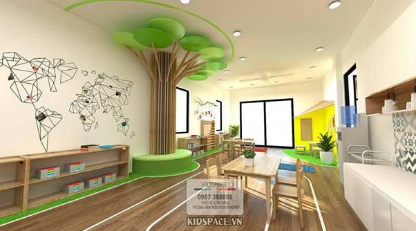 Thiết kế mầm non tư thục doremi
