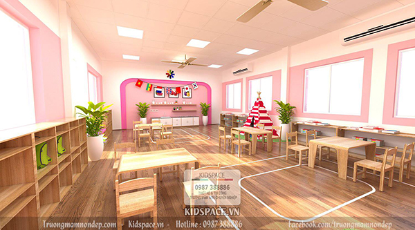 5 &yacute; tưởng thiết kế nội thất trường mầm non tư thục