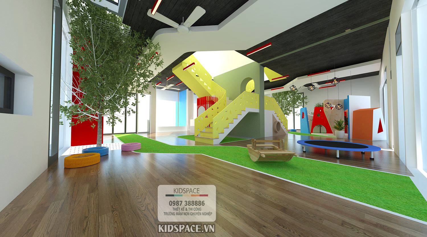 Nội thất trường mầm non đẹp