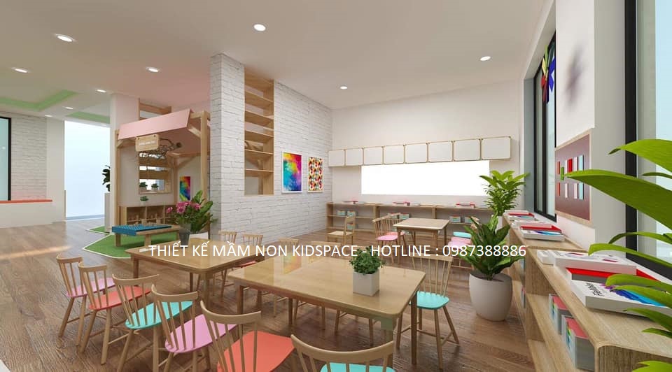 thiết kế nội thất mầm non đẹp 1