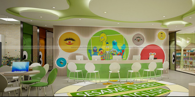 thiết kế nội thất mầm non