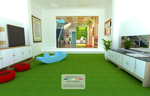 thiết kế nội thất mầm non