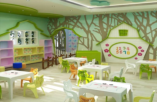thiết kế nội thất mầm non