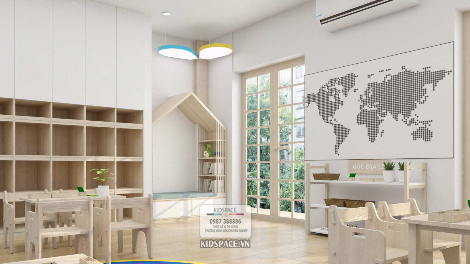 thiết kế mầm non đẹp HAPPY KINGDOM